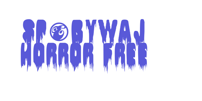 SpBywaj Horror free Font Download